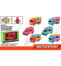 Машина мет. АВТОПРОМ арт. AP7472 (120шт/2)  короб. 16,5*9,5*6,5см