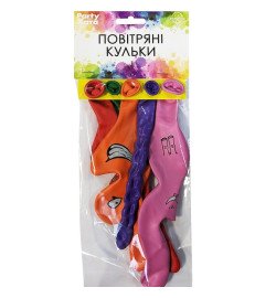 1111-5629 Кулька набір латексних кульок Фігурний № 1, 5 од.