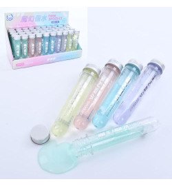 Лизун MK 5142 (160шт) слайм, fake water, в колбі, 14-3см, гліттер, 5 кольорів, 40шт в дисплеї, 36-1