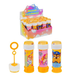 Мильні бульбашки арт. KC-0069 (270шт) Paw Patrol 60 мл 3 види по 15 шт у блоці