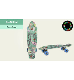 Пенні борд SC20412 (8 шт) 56*15 см колеса PU світло, одностор. принт